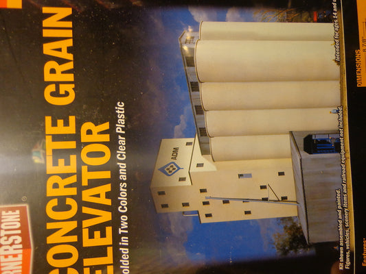 Walthers N #933-3225 ADM(R) Grain Elevator -- Kit (Plastic)