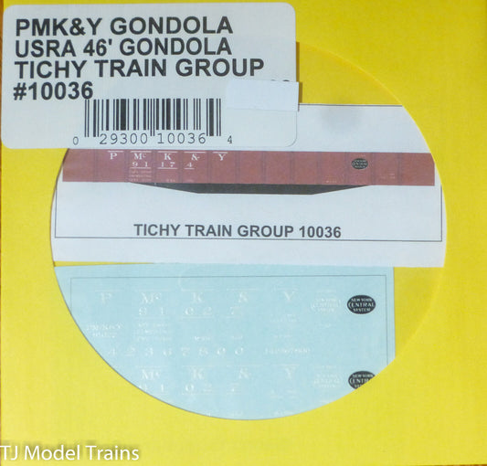 Tichy Train Group #10036 Decal for: Pittsburgh, McKees Rocks & Youghiogheny USRA