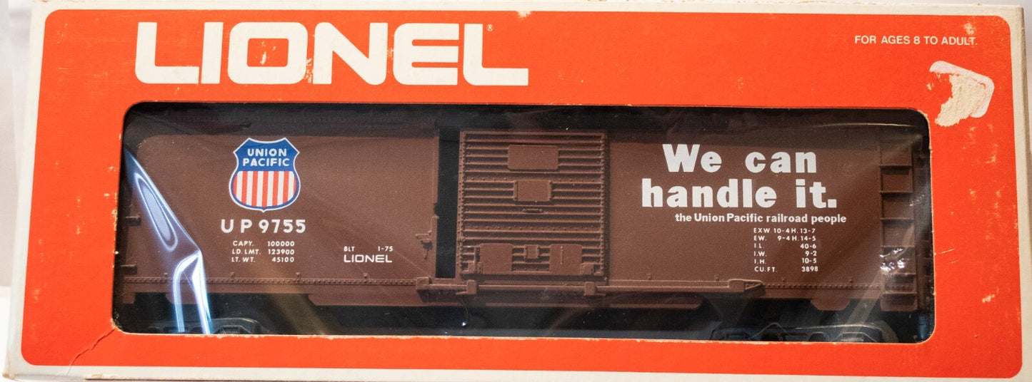 Lionel O Scale (Used) #9755 Union Pacific Boxcar