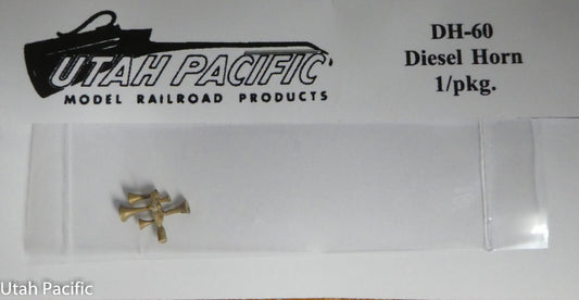 Utah Pacific #60 Diesel Horn (5 Chime, 3 forward, 2 reverse) Brass Casting (HO)