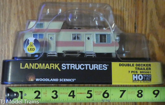 Woodland Scenics HO #5061 Double Decker Trailer-- Built-&-Ready