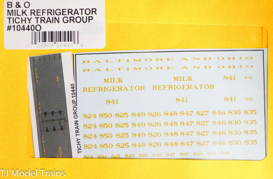 Tichy Train Group O #10440O B&O Milk Refrigerator (Decal) 1:48th Scale