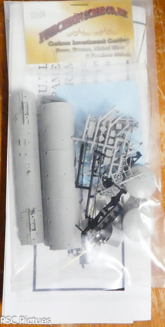 Precision Scale HOn3 #10604 UTLX Frameless Tank Car, all Plastic with Trucks