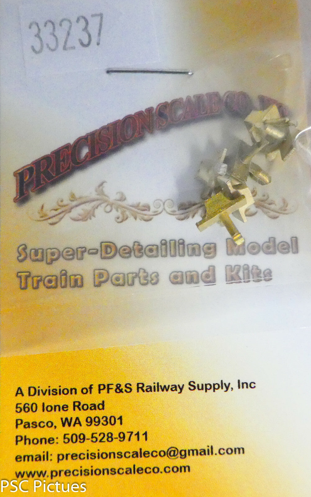 Precision Scale HO #33237 Vent, Double Garland, Cleristory Mount, Pullman(Brass)