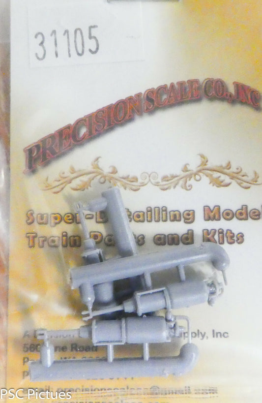 Precision Scale HO #31105 Cylinder, Westinghouse-C Brake, (Plastic Parts 3)