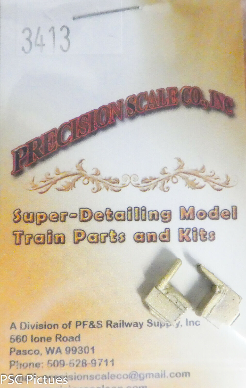 Precision Scale HO #3413 Seats, Modified, Cab (Brass Castings)