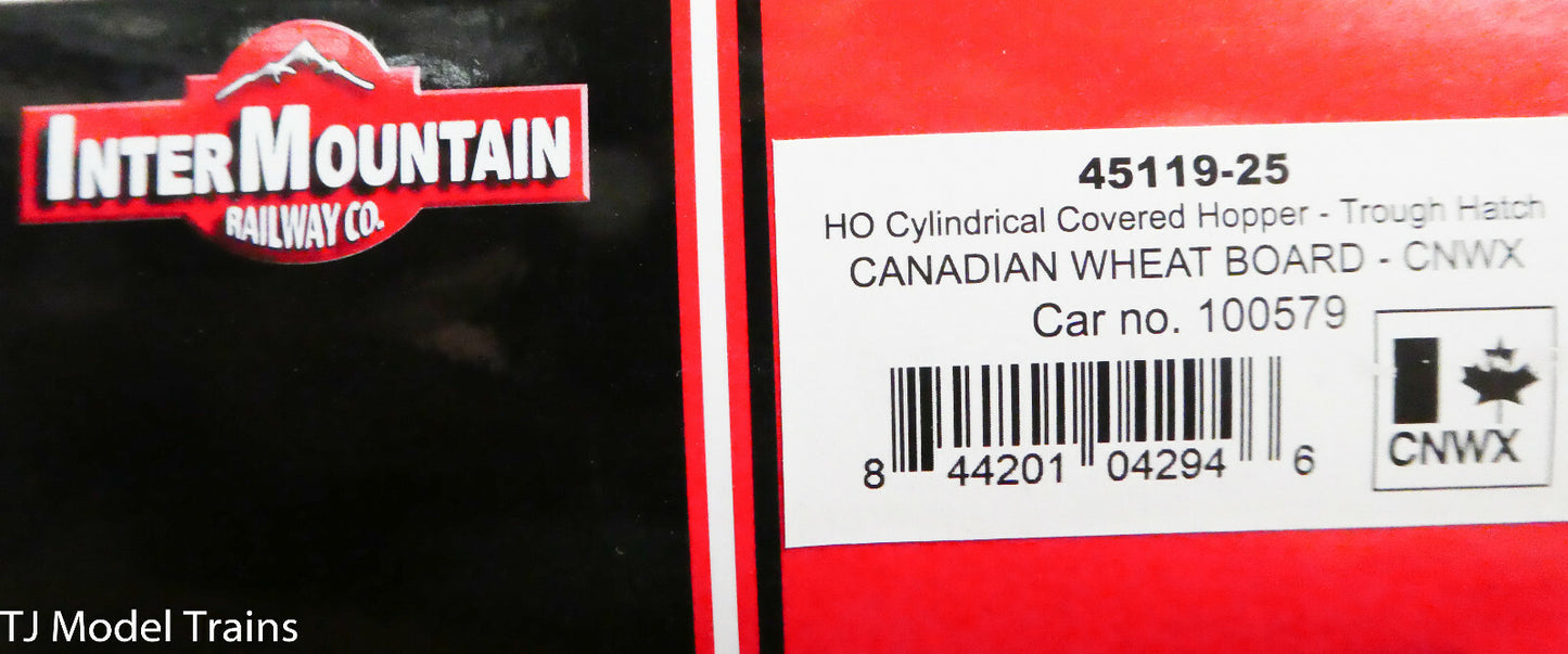 InterMountian HO #45119-25 (Rd #100579 CNWX) Gov of CANDA, Cylindrical Hopper