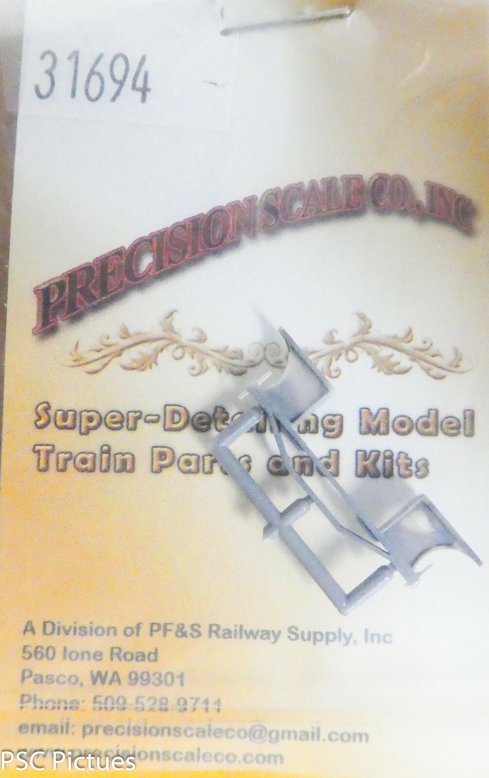 Precision Scale HOn3 #31694 Support, C-16 Cab, HOn3 (Plastic)
