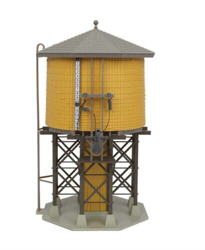 Walthers Cornerstone HO #933-2813 Wood Water Tank - Built-ups -- Assembled - Yel