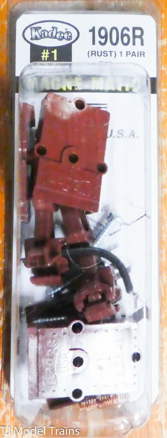 Kadee #1906R (#1 Scale) Type E Straight Centerset Shank Couplers with Standard