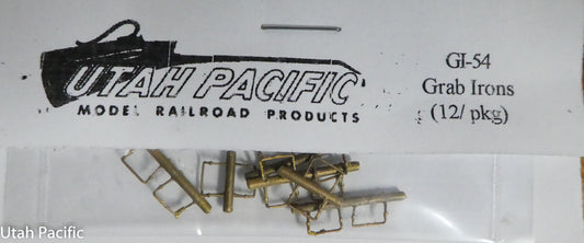 Utah Pacific #54 Grab Irons (Brass Castings) 12 parts