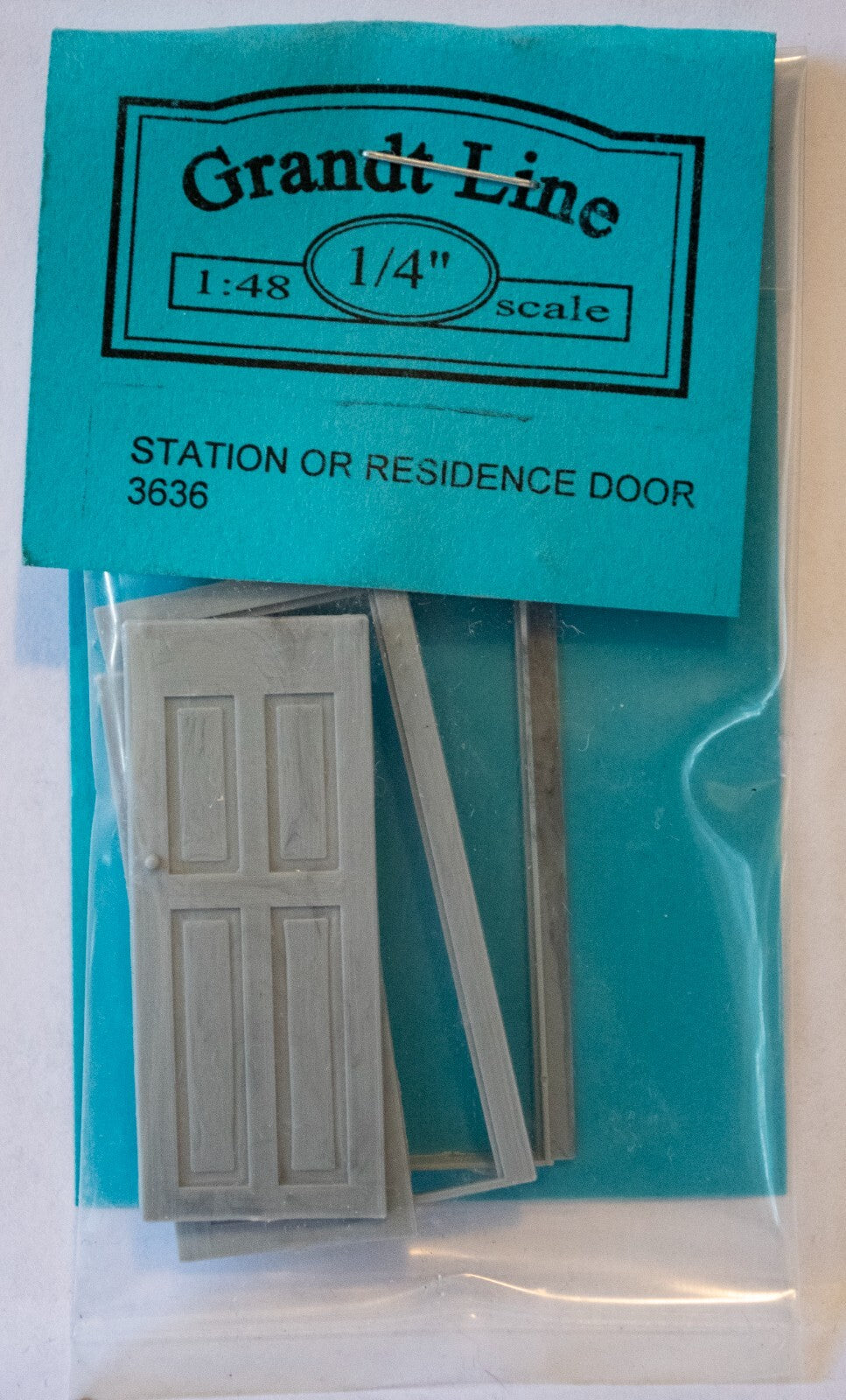 Grandt Line O #3636 Station or House Entry Door w/Frame -- pkg(2)