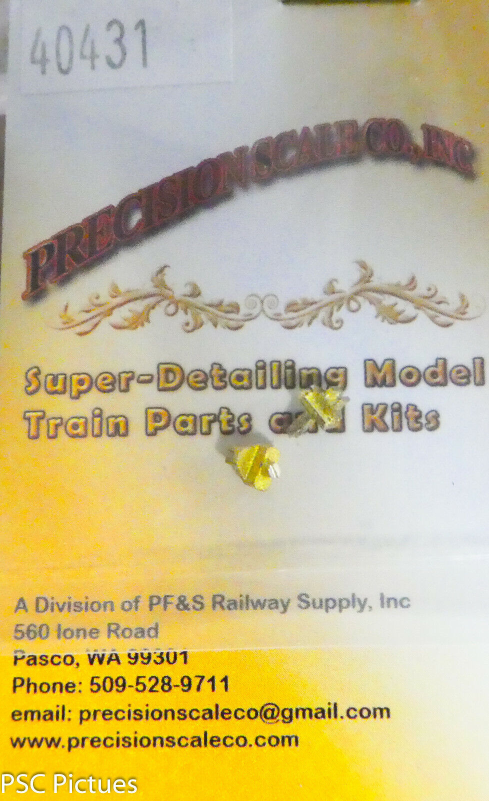 Precision Scale O #40431 Brackets, Marker Lamp for: Selkirk Front Ends (Brass)