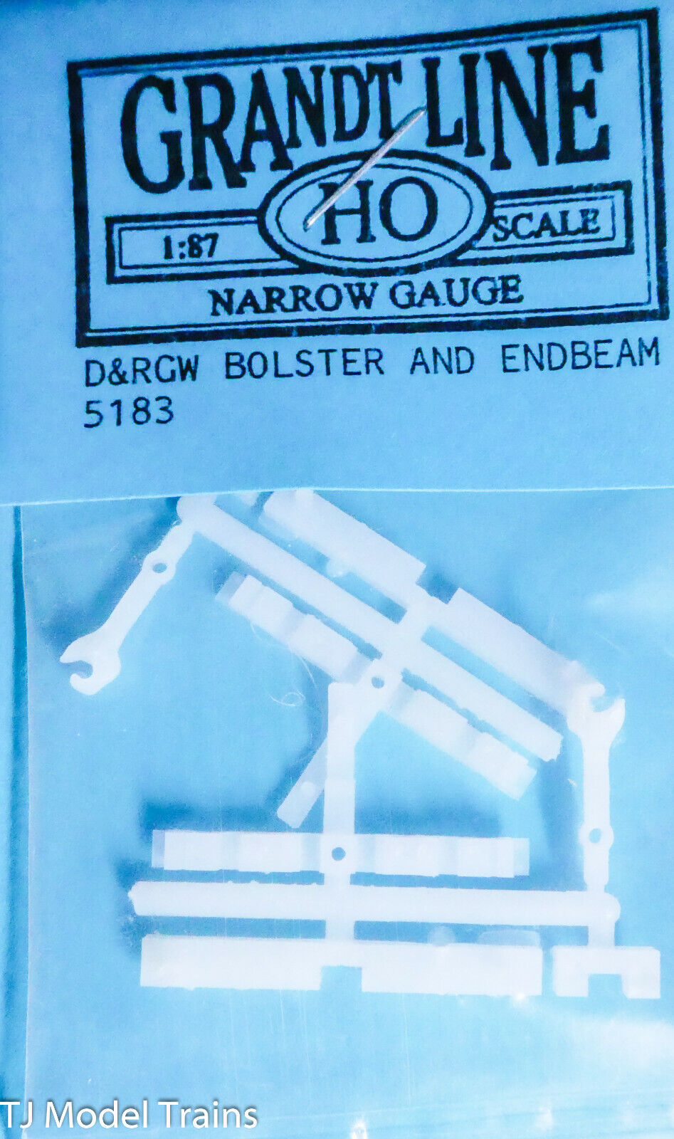 Grandt Line HO #5183 Narrow Gauge (D&RGW Bolster & Endbeam/2) (Plastic)