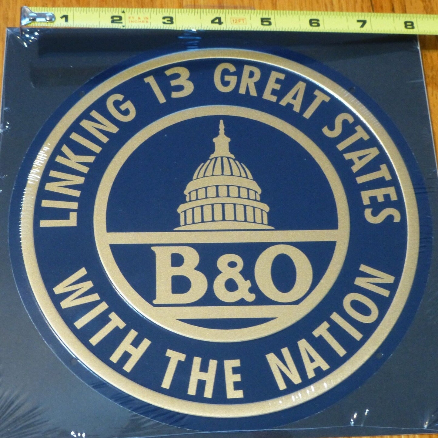 Microscale Metal Sign #10020 B&O Baltimore & Ohio (Die Cut, Embossed Metal Sign)