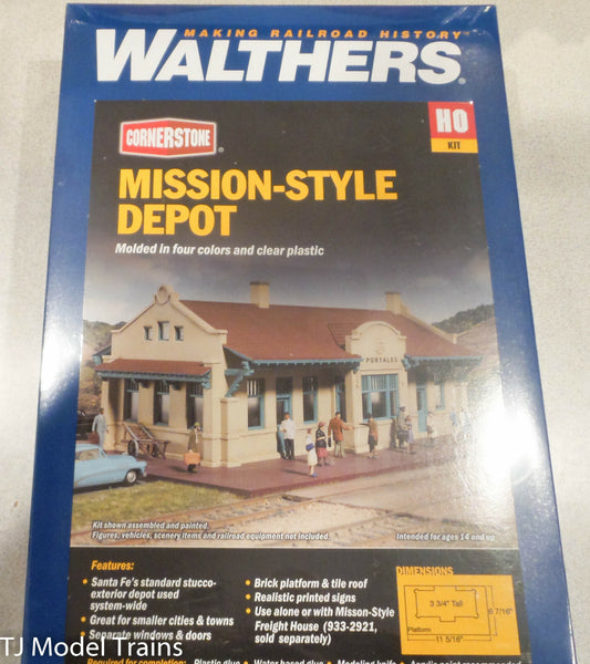 Walthers Cornerstone HO #933-2920 Mission-Style Depot