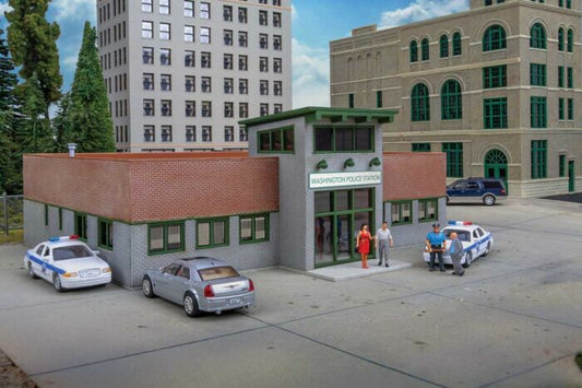 Walthers HO #933-4201 Modern Police Station -- Kit