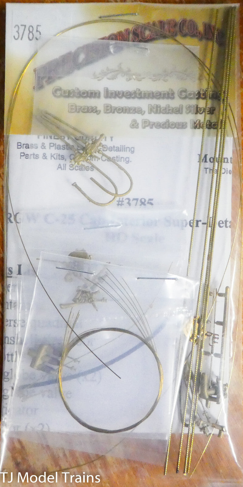Precision Scale HO #3785 D&RGW C-25 Cab Interior Super-Detailing for: #375