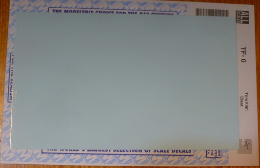 Microscale Decal  #TF-0  (All Scale) Trim Film Clear (Decal Sheet)