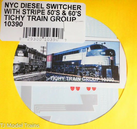 Tichy Train Group #10390 NYC Diesel Switcher w/Stripe 50's & 60's era (Decal)