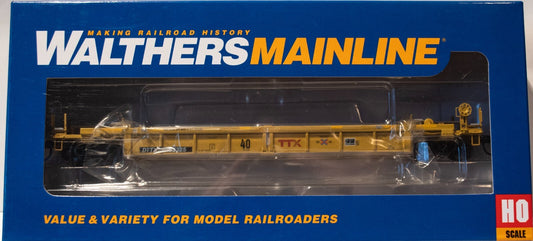 Walthers HO #910-8435 Thrall Rebuilt 40' Well Car - Ready to Run -- TTX DTTX #53