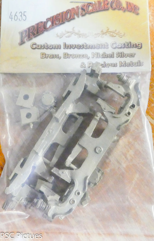 Precision Scale O #4635 Sideframes, Commonwealth 4-Wheel Lead Truck, for 14Wheel