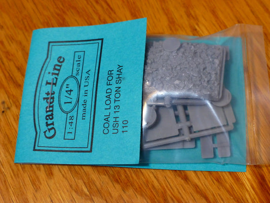 Grandt Line O #110 Coal Load for: USH 13 Ton Shay (Plastic Parts)
