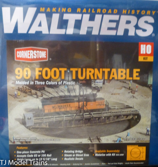 Walthers HO #933-3171 90 Foot Turntable (HO Scale) NEW