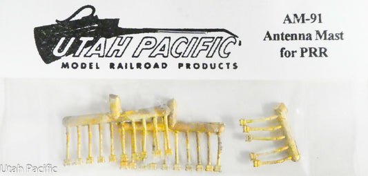 Utah Pacific HO #91 Antenna Mast for PRR (Brass Casting 24pcs) Made in USA
