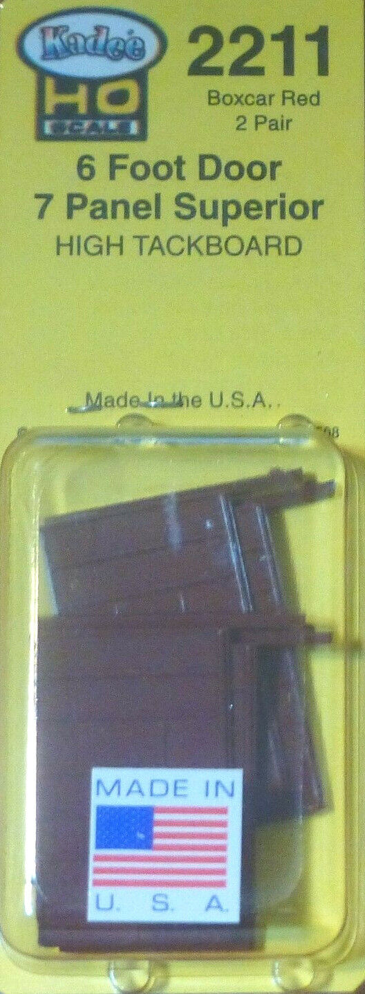 Kadee HO #2211 Replacement Doors High Tackboard -- 6'7 Panel Superior Doors