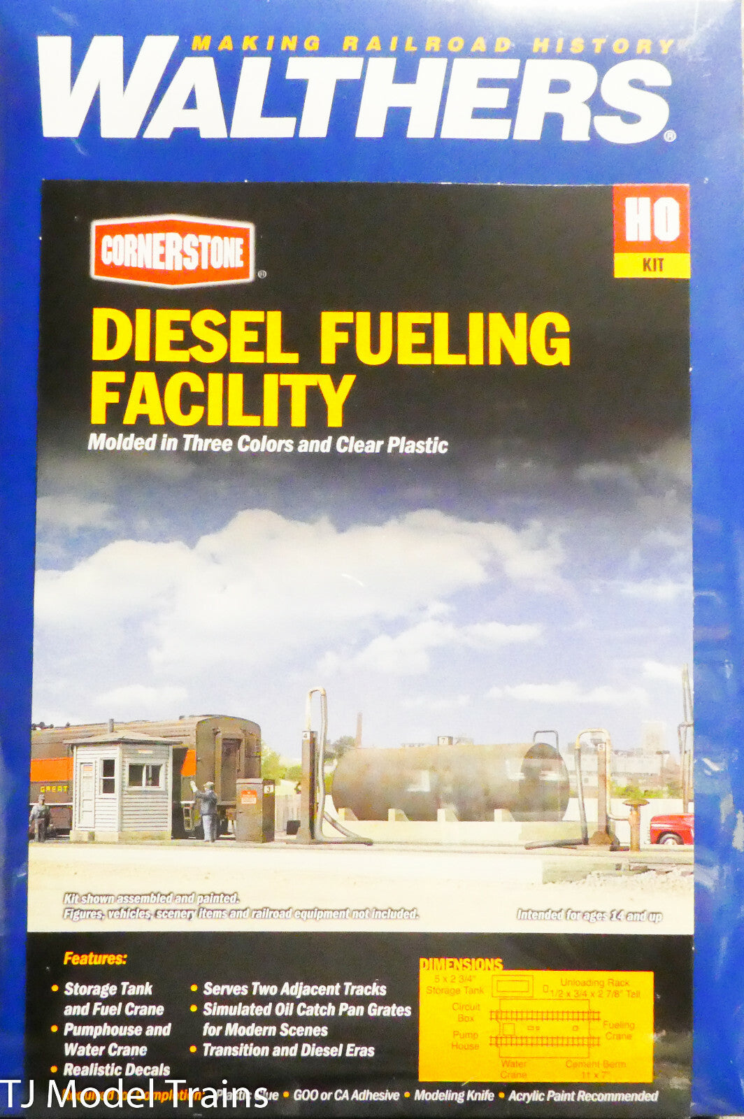 Walthers HO #933-2908 Diesel Locomotive Fueling Facility (Plastic Kit) HO Scale