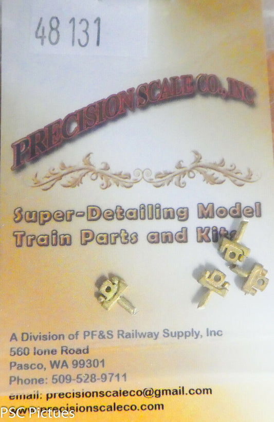 Precision Scale HO #48131 Pipe Bracket/Pillow Block, .040" Core (brass)
