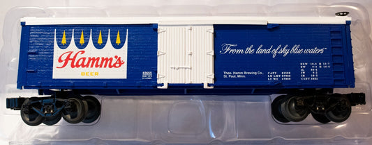 Lionel #6-83655 Hamm's Reefer Die-cast metal sprung trucks&Operating couplers Op