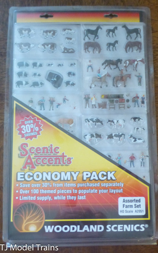 Woodland Scenics HO #2051  Farm Set Economy Set