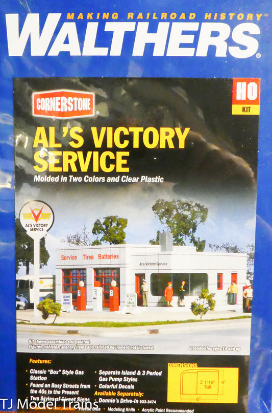 Walthers Cornerstone HO #933-3072 Al's Victory Service (Plastic Kit)