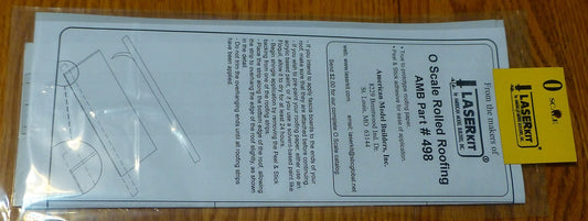 American Model Builders, Inc #498 Shingles -- Rolled Roofing Strips  / O Scale