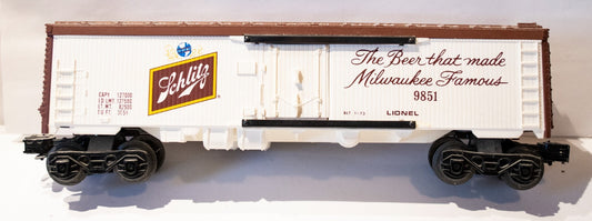 Lionel O Scale  #9851 SCHLITZ BEER REEFER