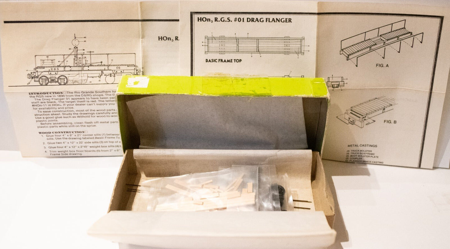 Durango Press HOn3 #51 Drag Flanger Kit -- Rio Grande Southern #01