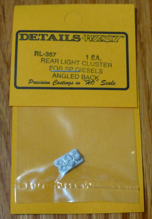Details West HO #367 Rear Light Cluster For SP Diesels Angled back