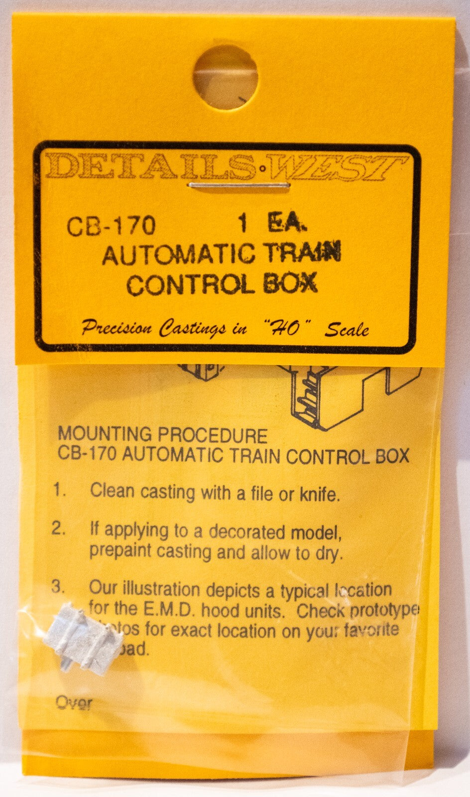 Details West HO #170 Automatic Train Control Box -- Control Box for Ho ...