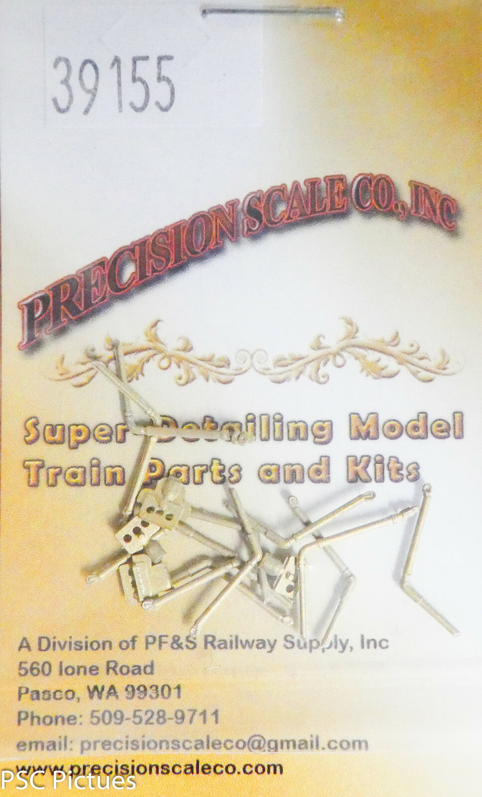 Precision Scale HO #39155 Air Hose, EMD MU, w/Bracket, Front & Rear 4 Sets of 3
