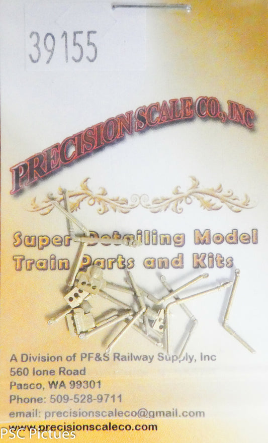 Precision Scale HO #39155 Air Hose, EMD MU, w/Bracket, Front & Rear 4 Sets of 3