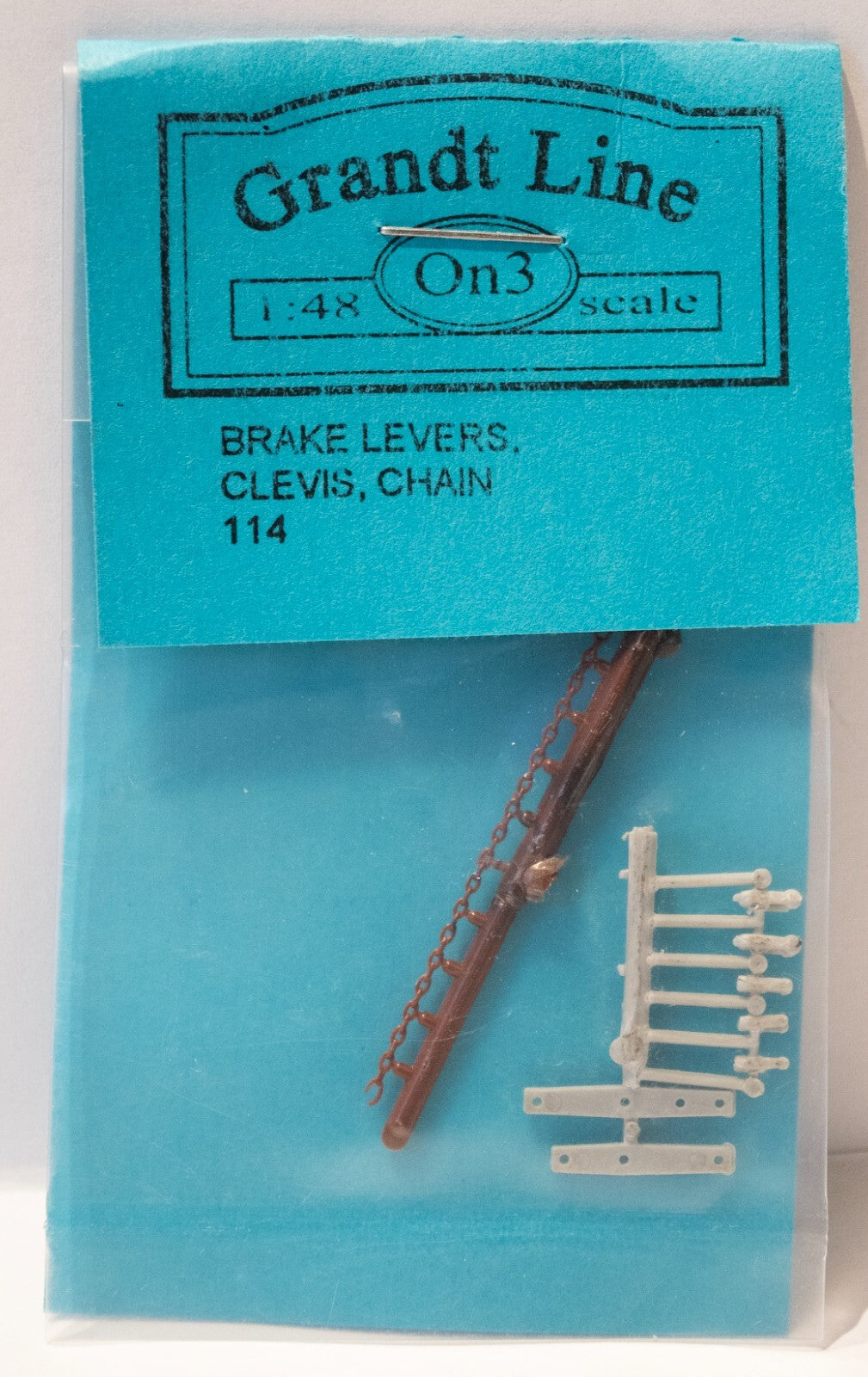 Grandt Line On3 #114 Clevis, Chain & Brake Lever Set
