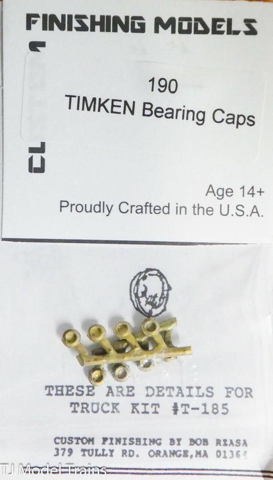 Custom Finishing Models HO #190 TIMKEN Bearing Caps (Brass Castings)1:87th Scale