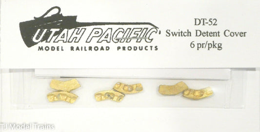 Utah Pacific HO #52 Switch Detent Cover (6 pr/pkg) -- Brass Casting