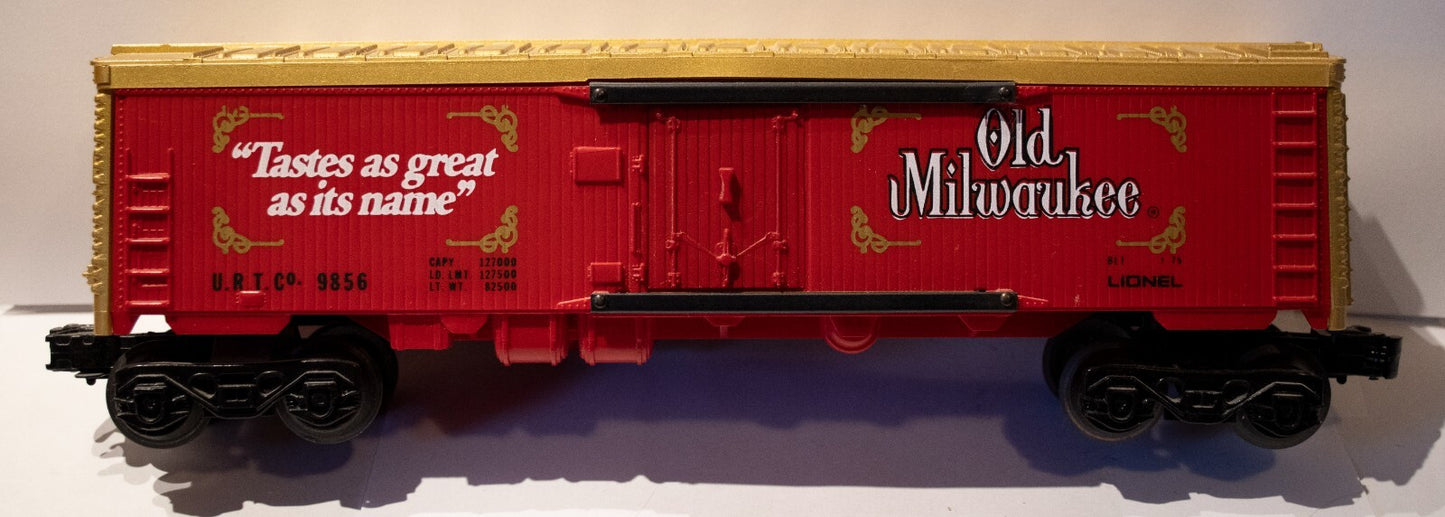 Lionel O Scale  #6-9856  Old Milwaukee Beer Billboard Reefer