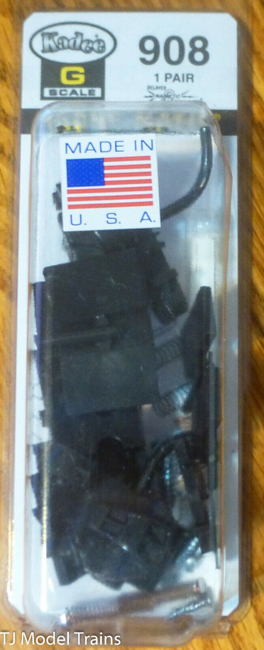 Kadee #908 AAR Type E Knuckle Couplers w/Draft Gear Box 1 Pair -- Medium Offset