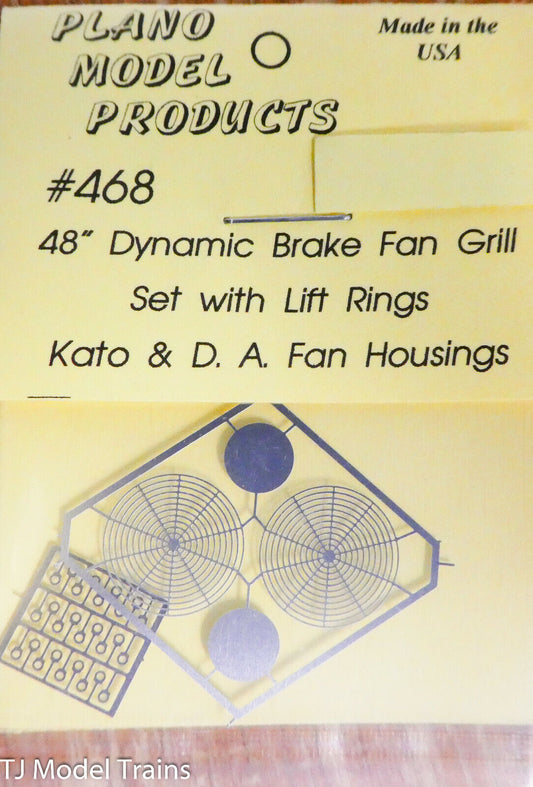 Plano Model Products HO #468 (48" Dynamic Brake Fan Grill set w/Lift Rings)