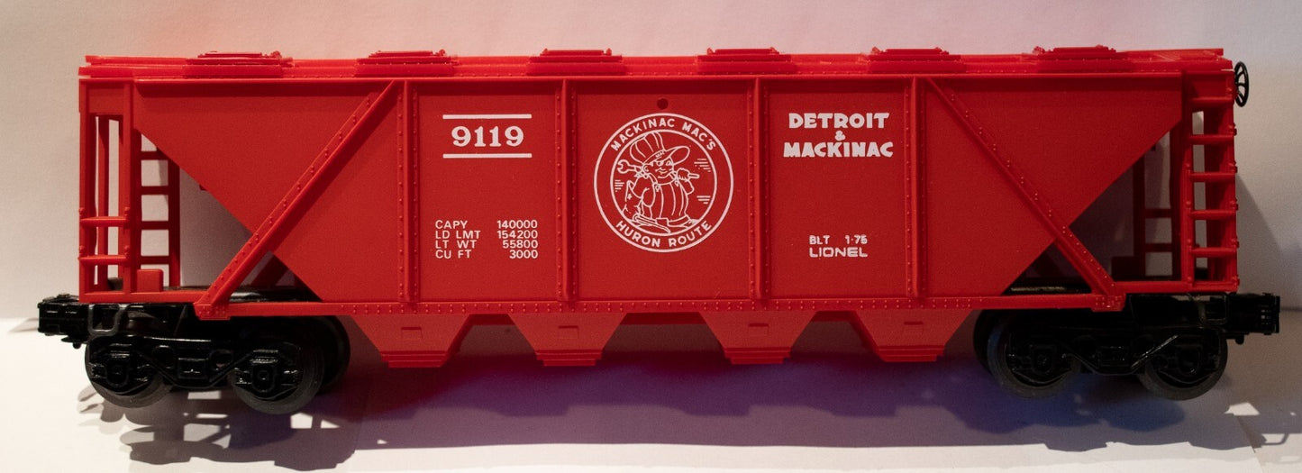 Lionel O Scale  #6-9119 Detroit & Mackinaw Hopper