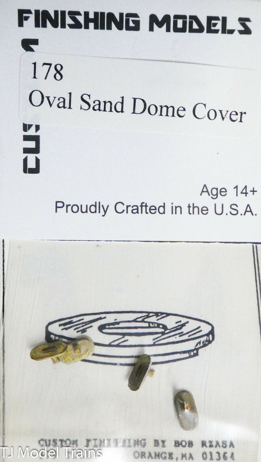 Custom Finishing Models HO #178 Oval Sand Dome Cover (Brass Castings)